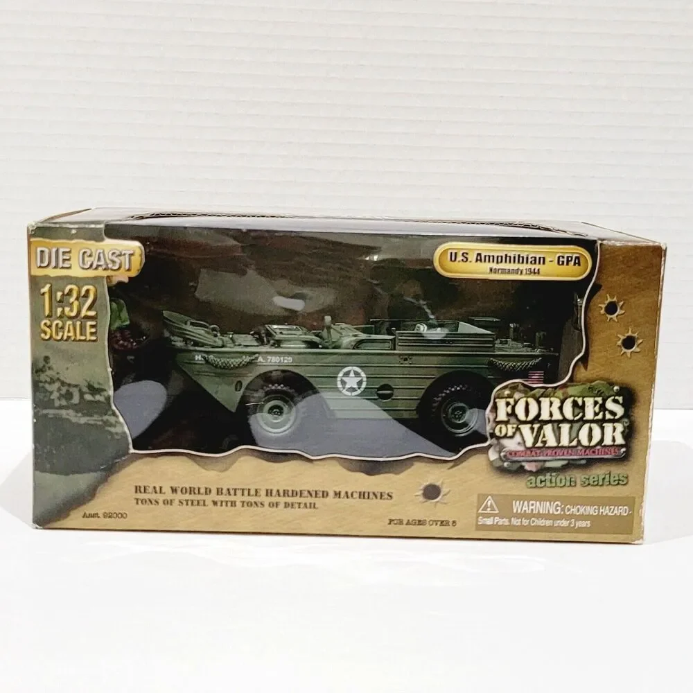 Forces of Valor 1944 US Amphibian Jeep Normandy 1:32 Die Cast Vehicle 92000 NEW